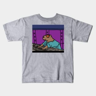 Music Producer Capybara Kids T-Shirt